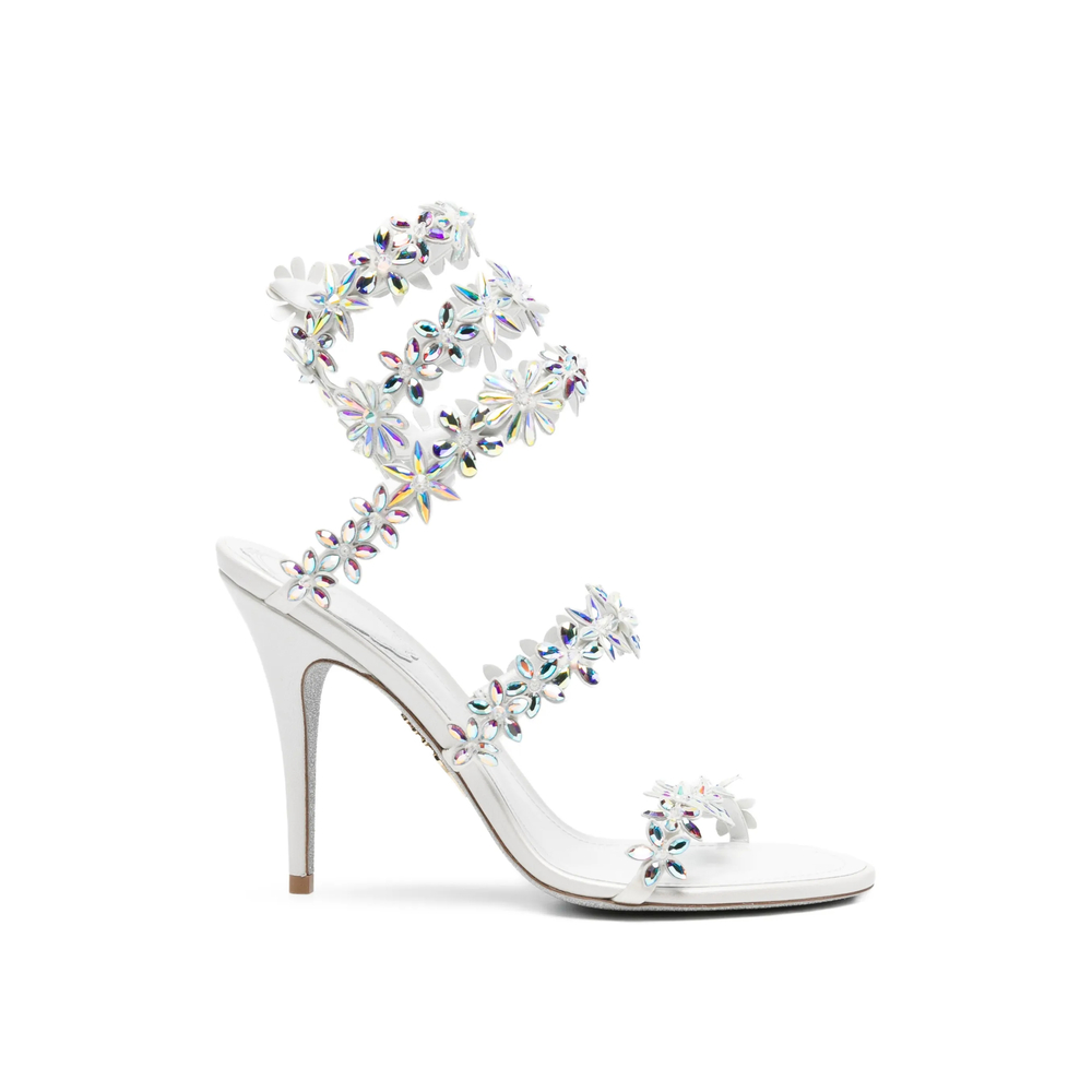 Rene Caovilla Eva Floral-embellished Sandals