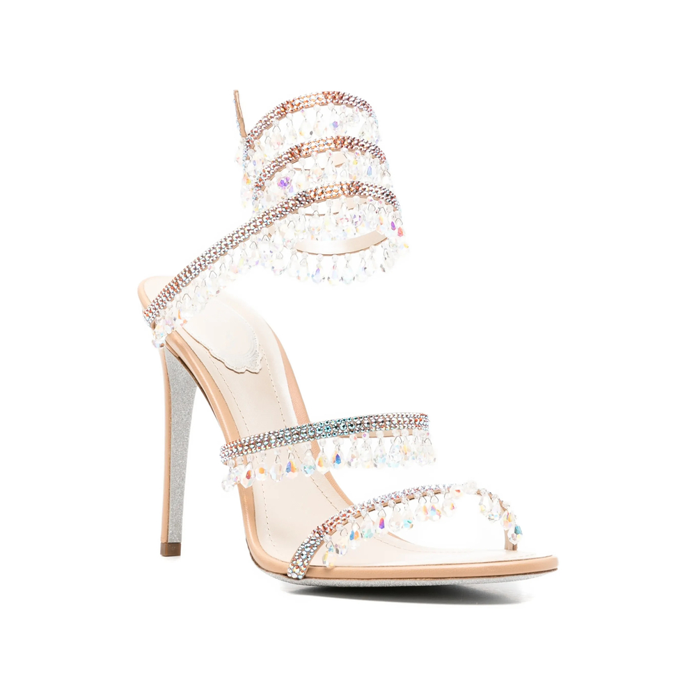Chandelier Crystal-Embellished Sandals