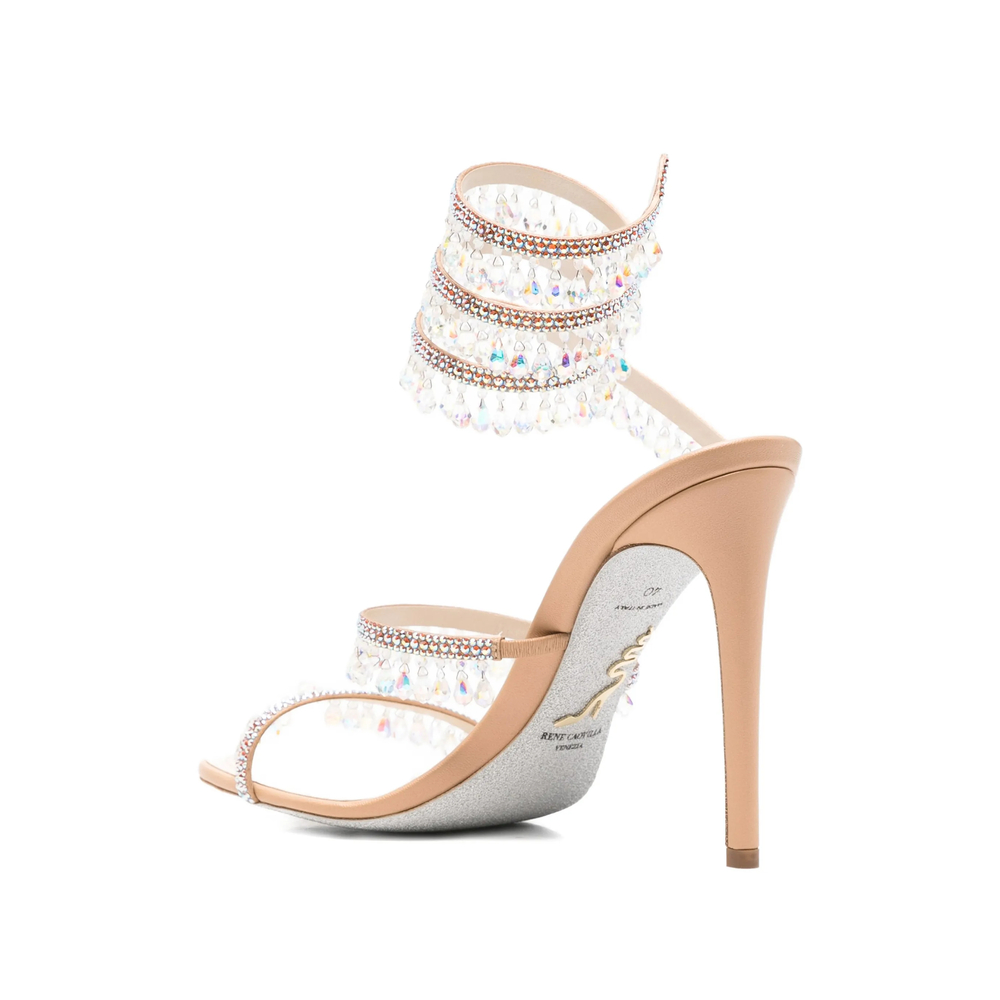 Chandelier Crystal-Embellished Sandals
