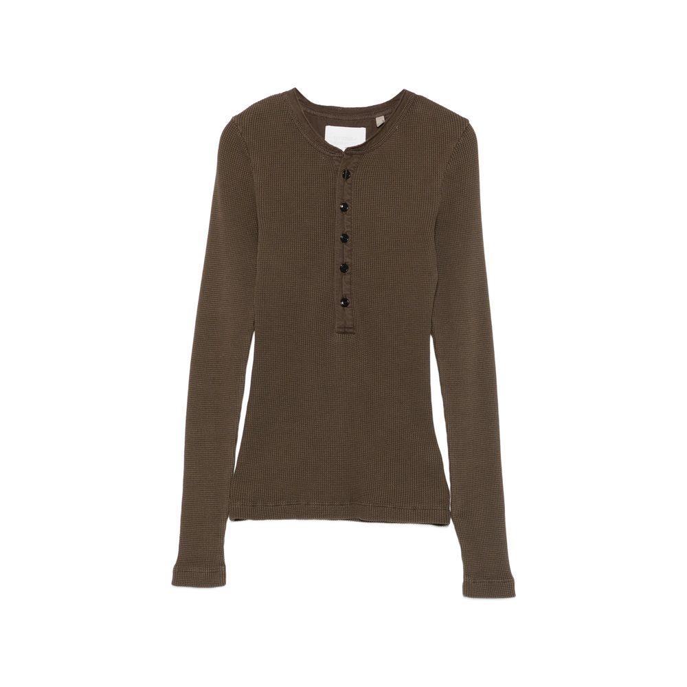 Citizens Of Humanity Drea Waffle-knit Henley Top