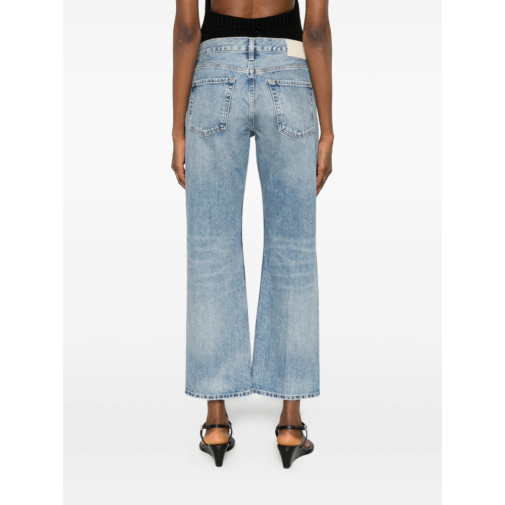 Faye Faded Straight-Leg Jeans