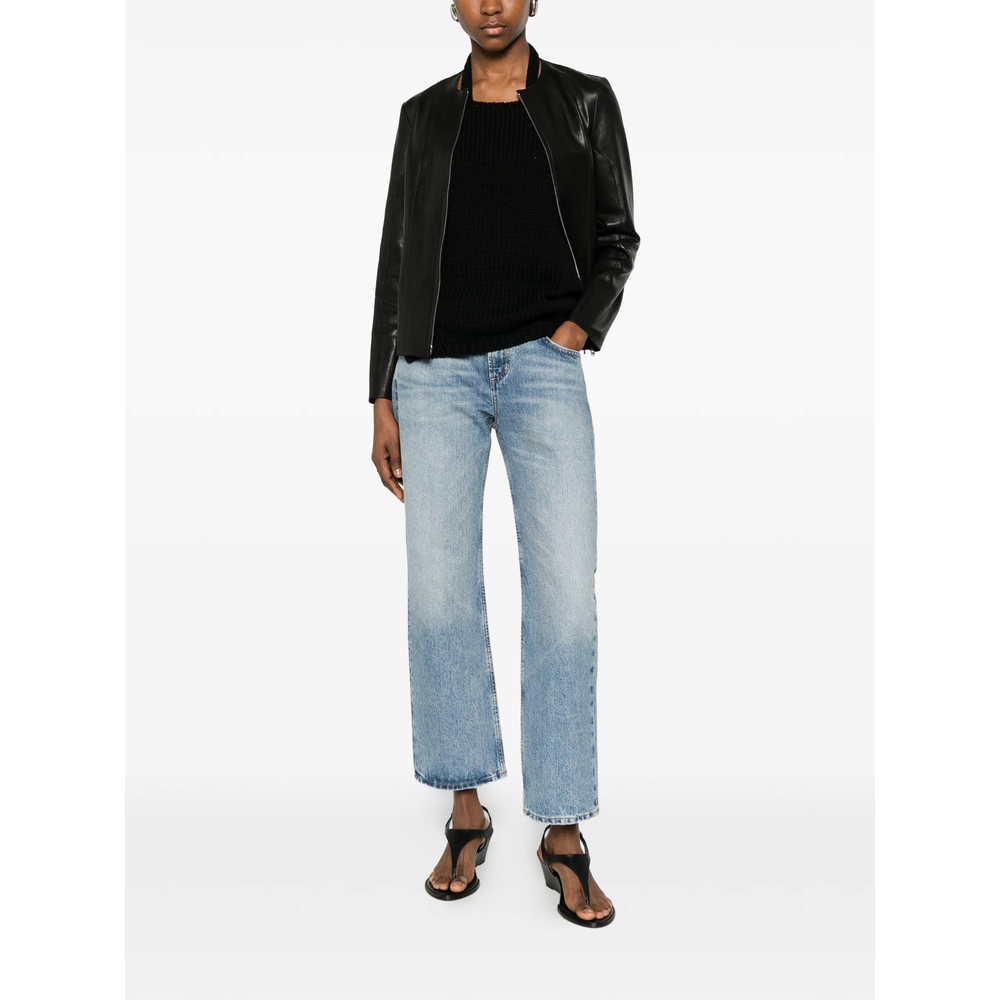 Faye Faded Straight-Leg Jeans