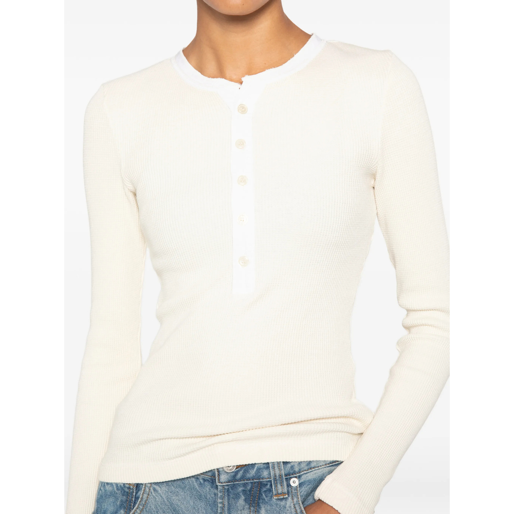 Drea Waffle-Knit Top