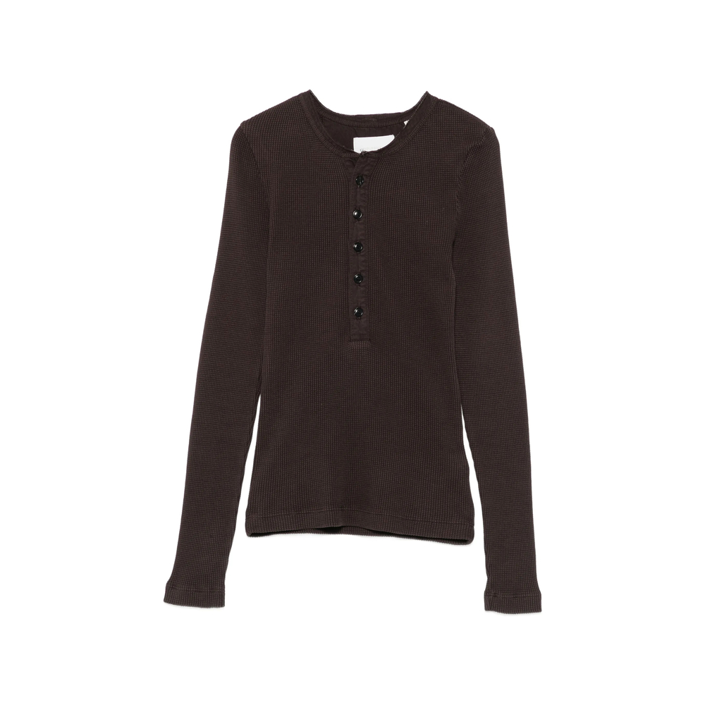 Citizens Of Humanity Drea Waffle-knit Henley Top