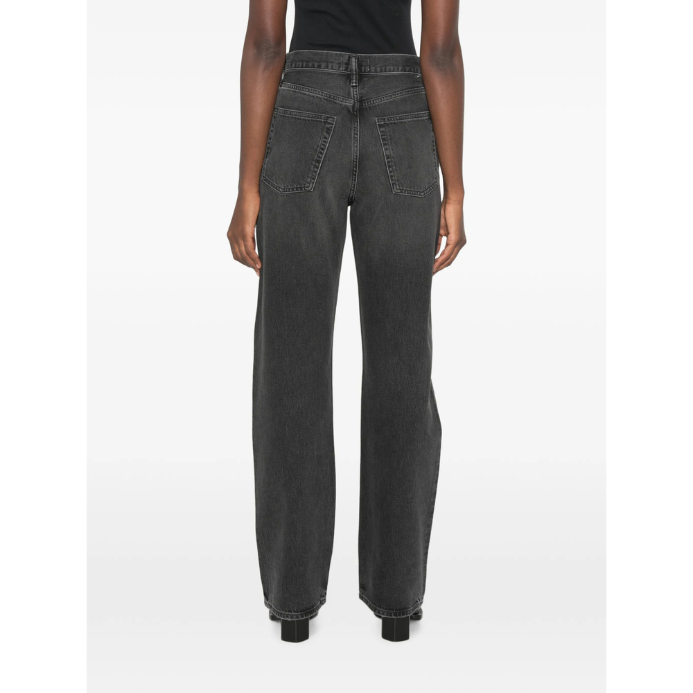 Faded-Effect Wide- Leg