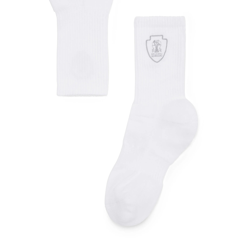 Logo-Embroidered Socks