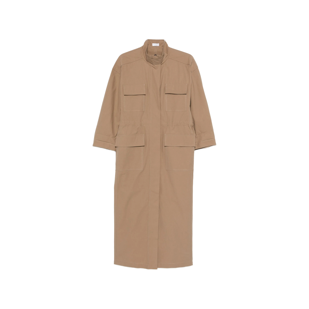 Brunello Cucinelli Flap-pocket Maxi Dress