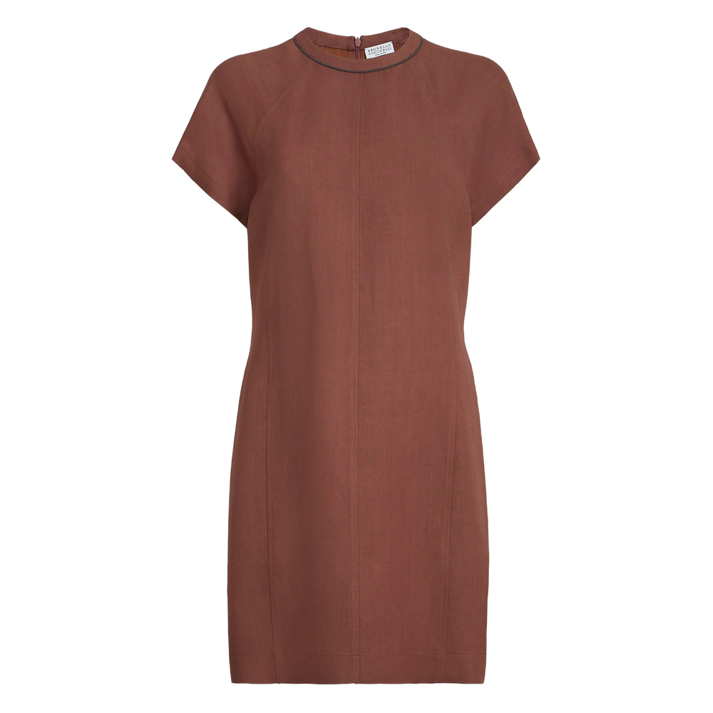 Brunello Cucinelli Mini Trim-detail Dress