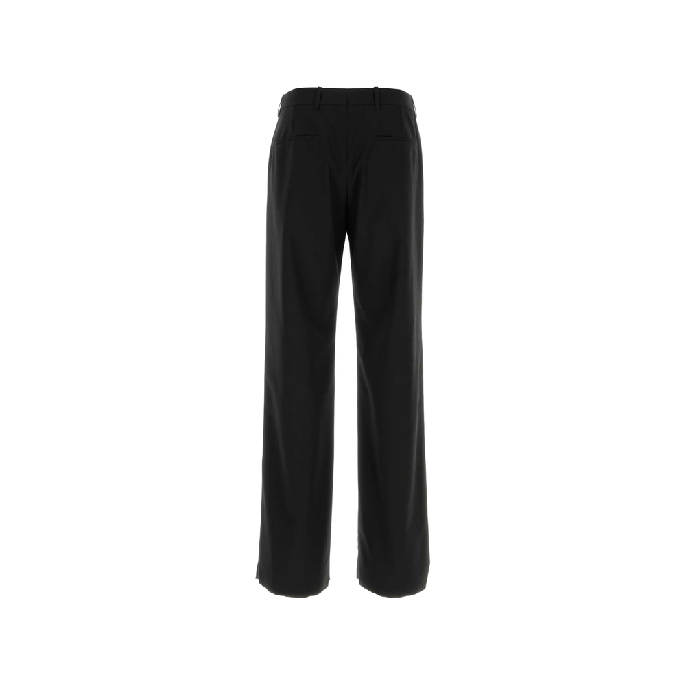 Silk Twill Trousers Wool