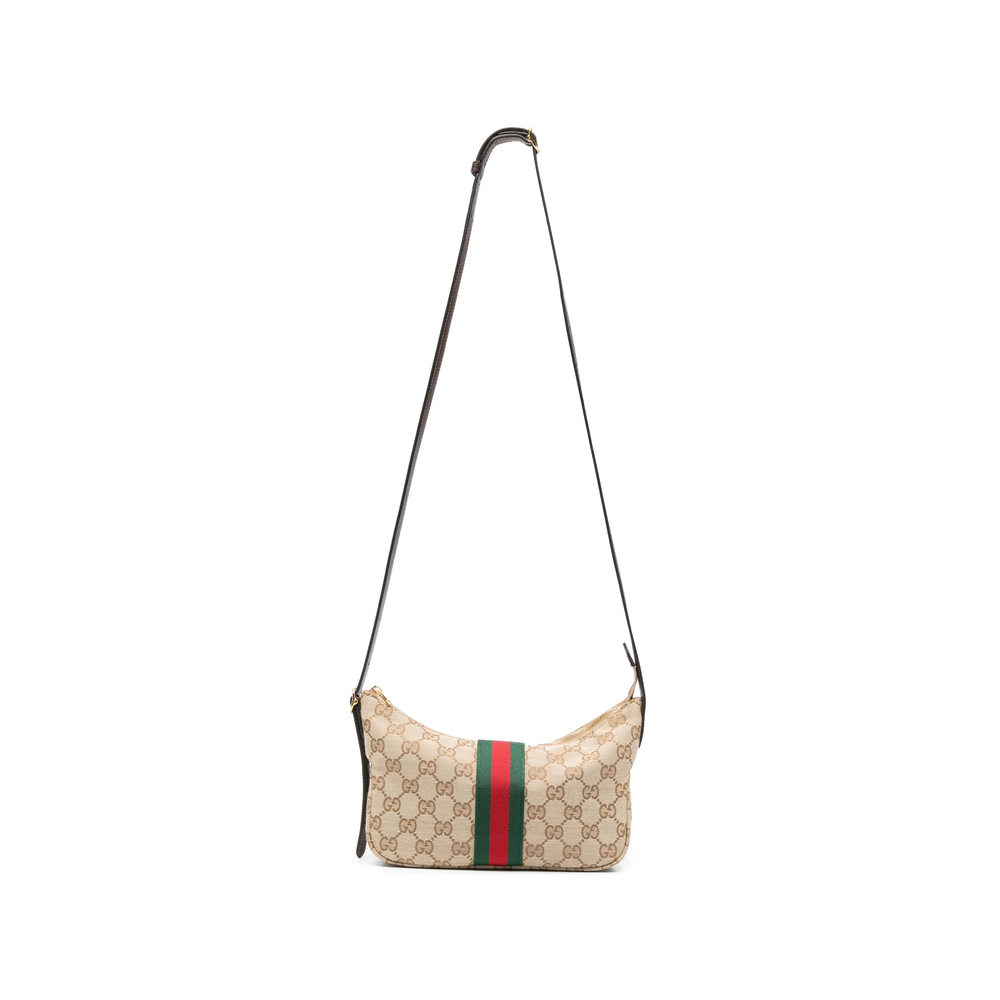 Gucci Small Lunetta GG Canvas Shoulder Bag