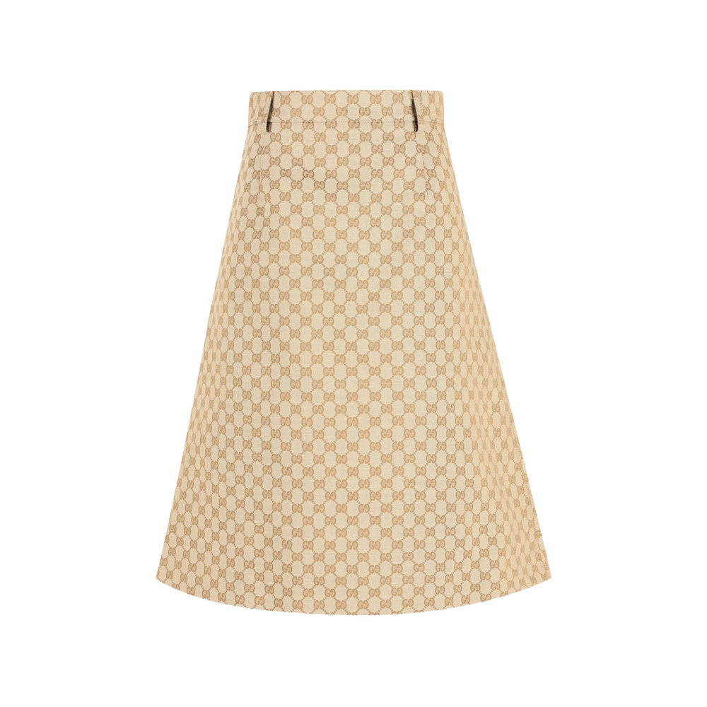 Gucci Belt-loops Midi Skirt