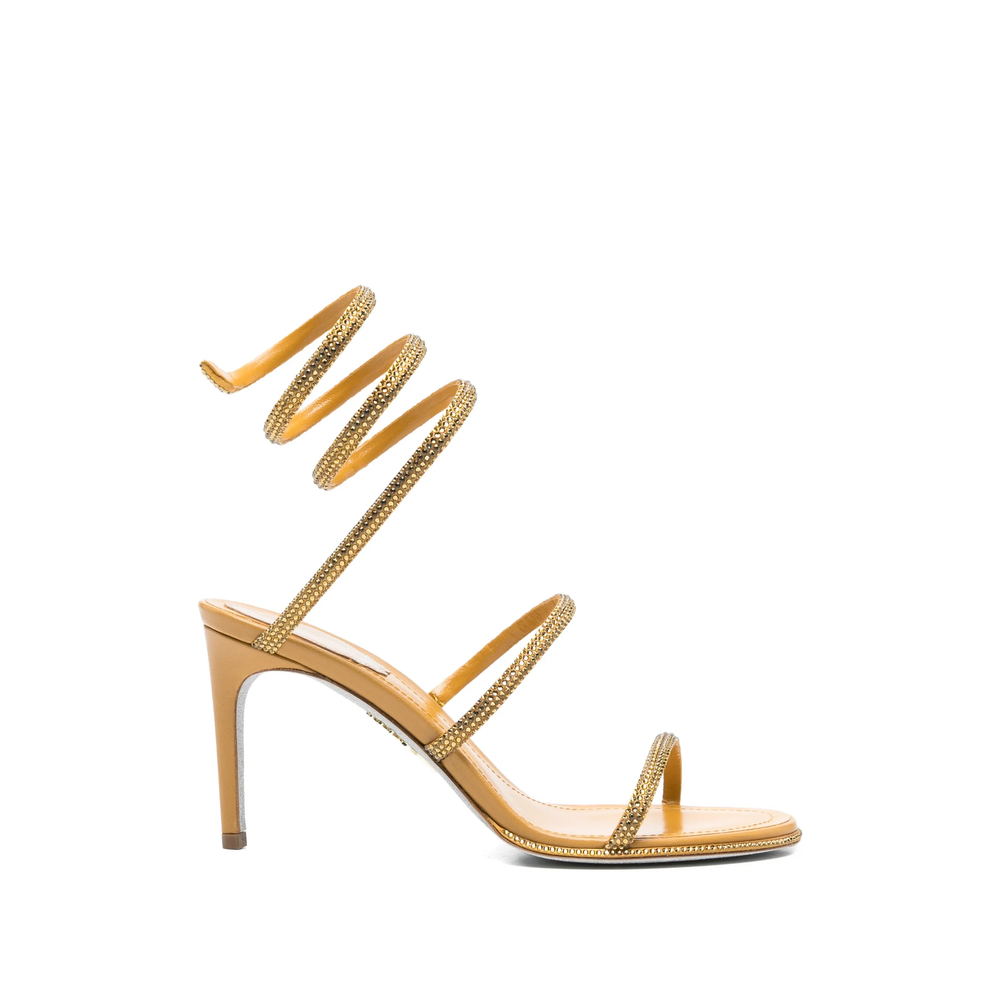 Caovilla Cleo Embellished Sandals In Yellow