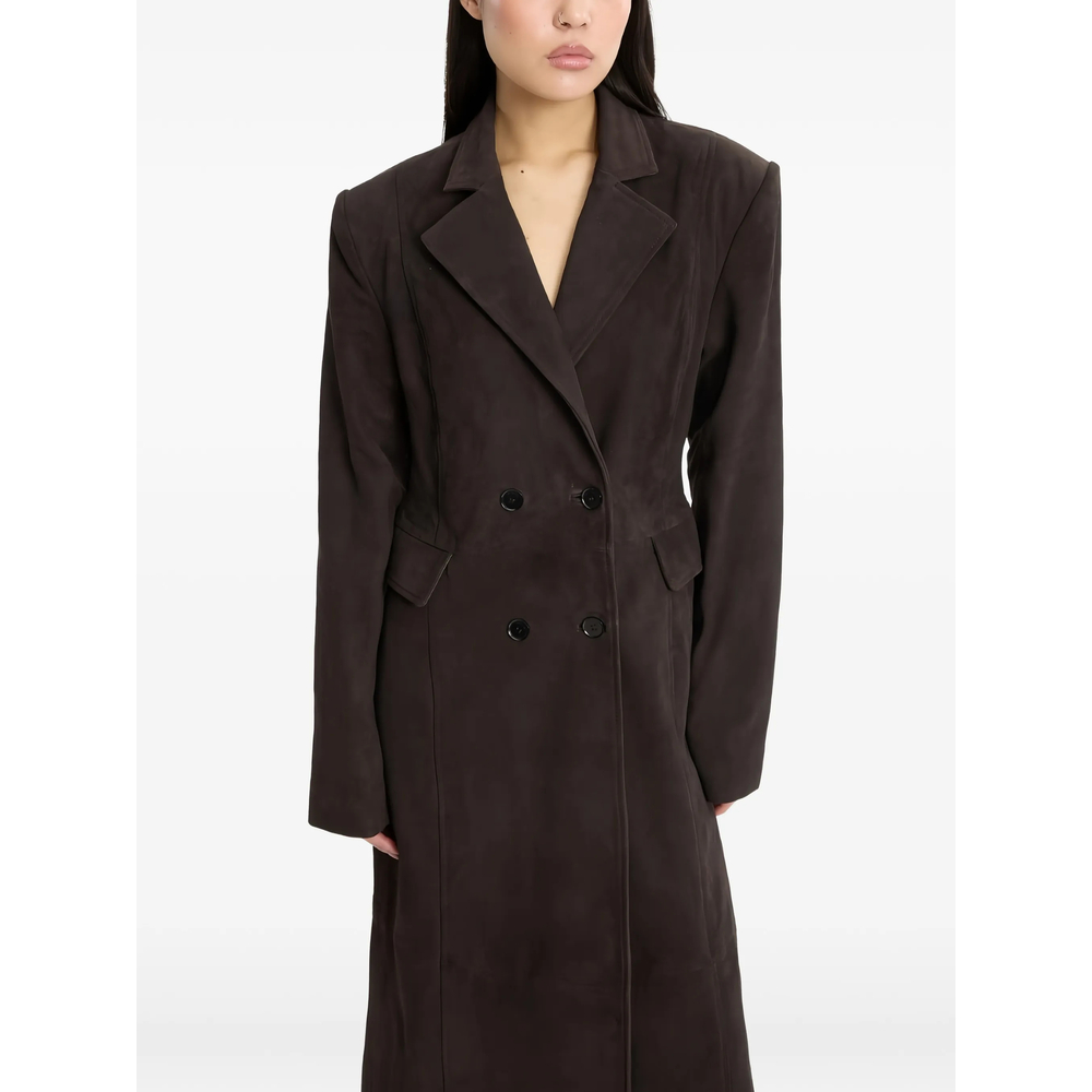 Suede Long Coat