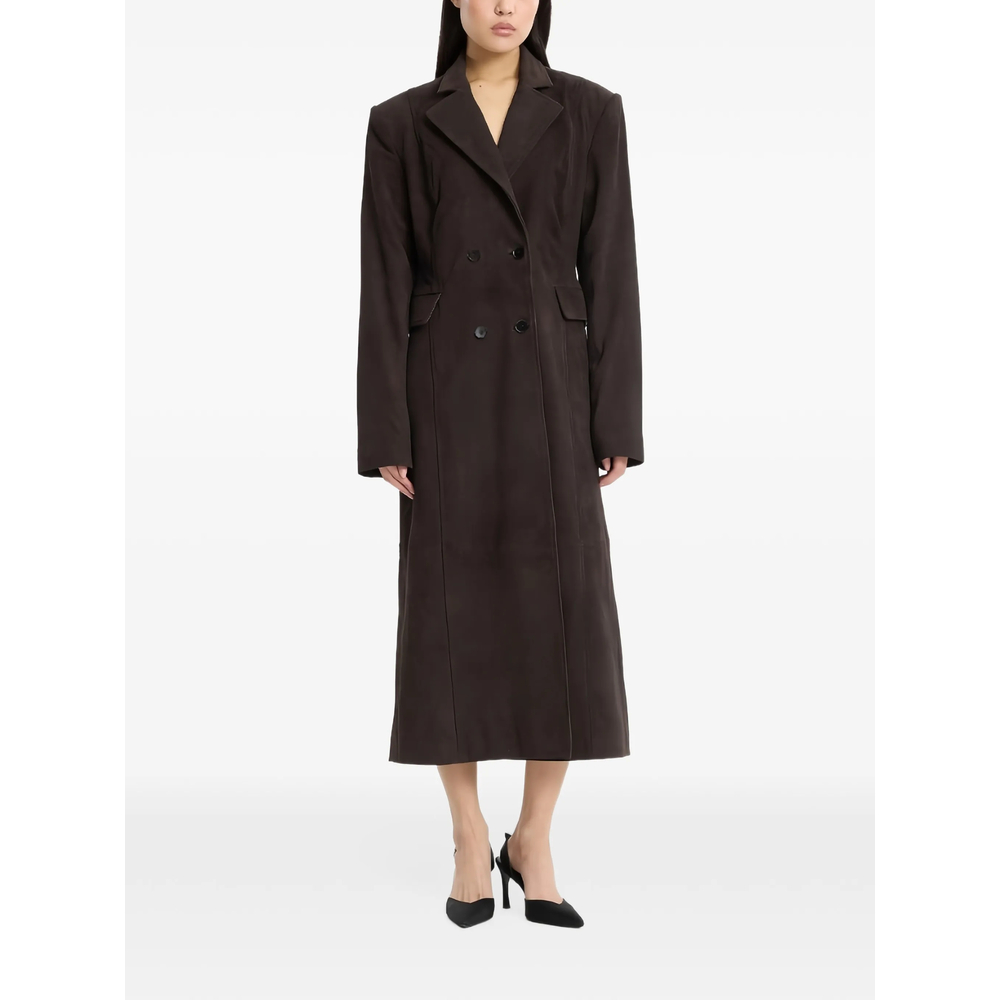 Suede Long Coat