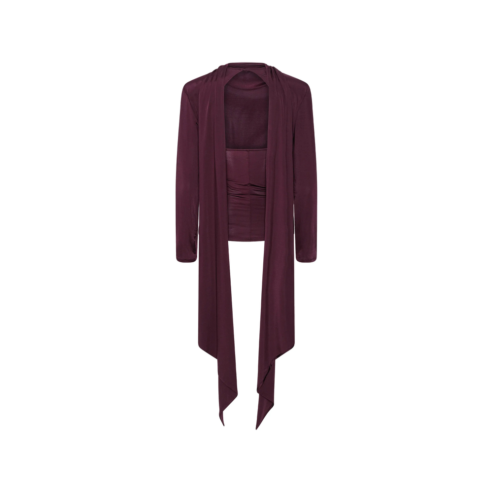 Long-Sleeved Scarf Blouse