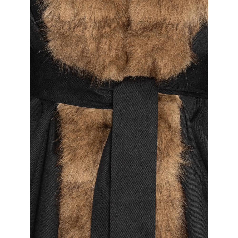 Faux Fur Collar Coat