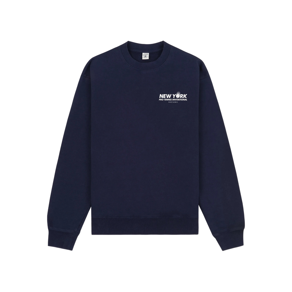 Sporty & Rich Text-print Crew-neck Sweater