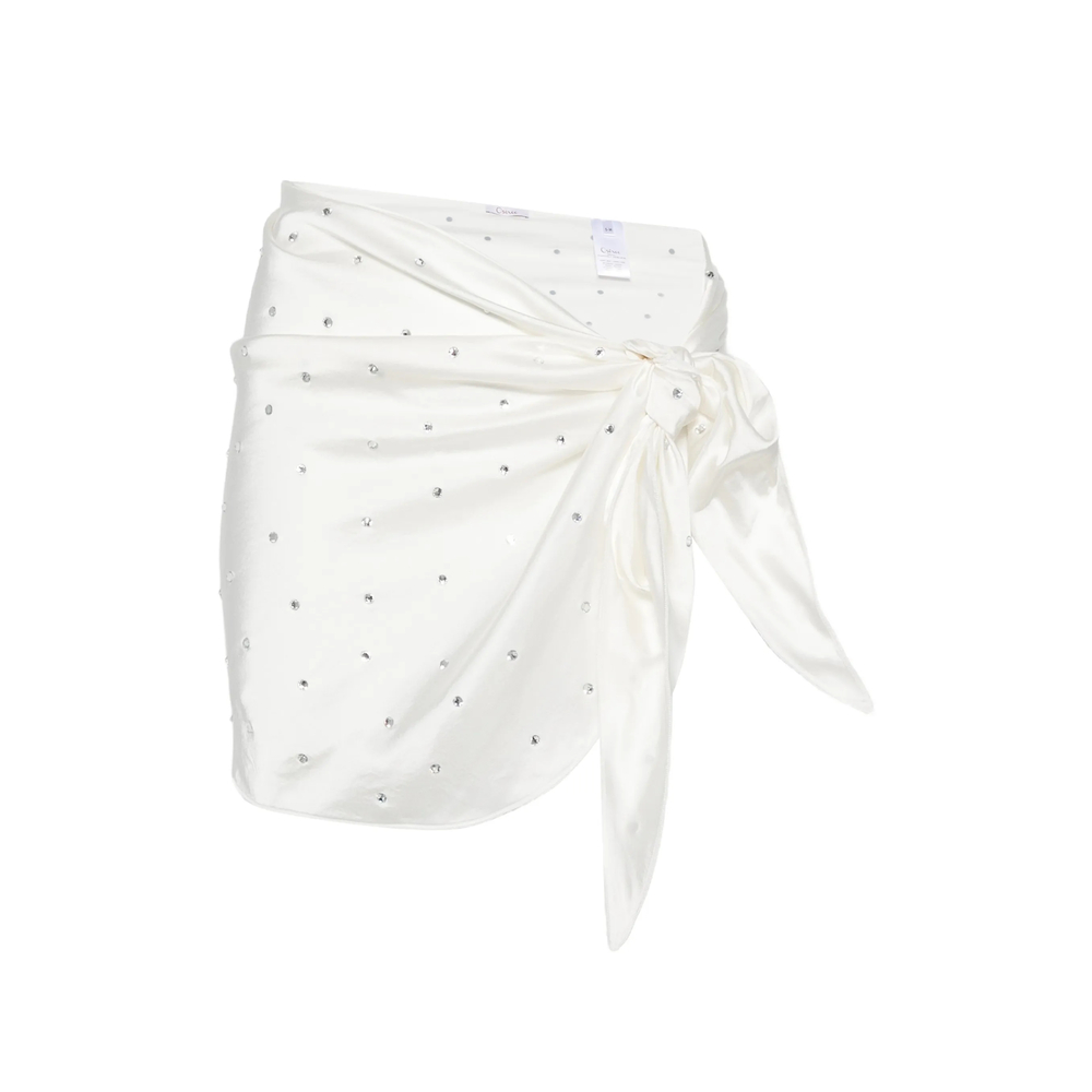 Oséree Crystal-embellished Wrap-design Pareo