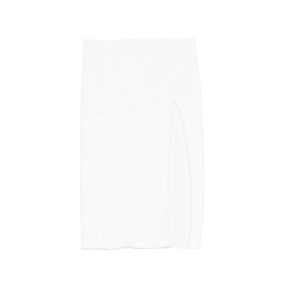 Oséree Sequin-embellished Side-slit Midi Skirt