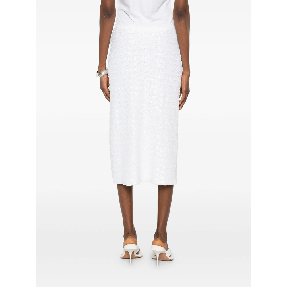 Oséree Sequin-Embellished Side-Slit Midi