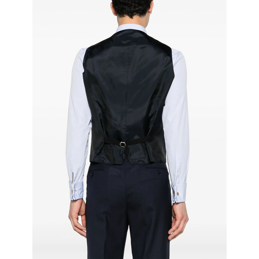 Panelled Virgin Wool Waistcoat