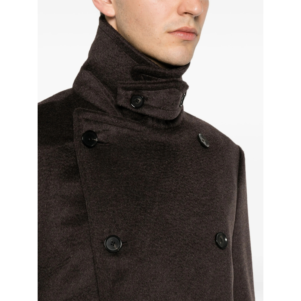 Corsaro Double-Breasted Buttoned Coat