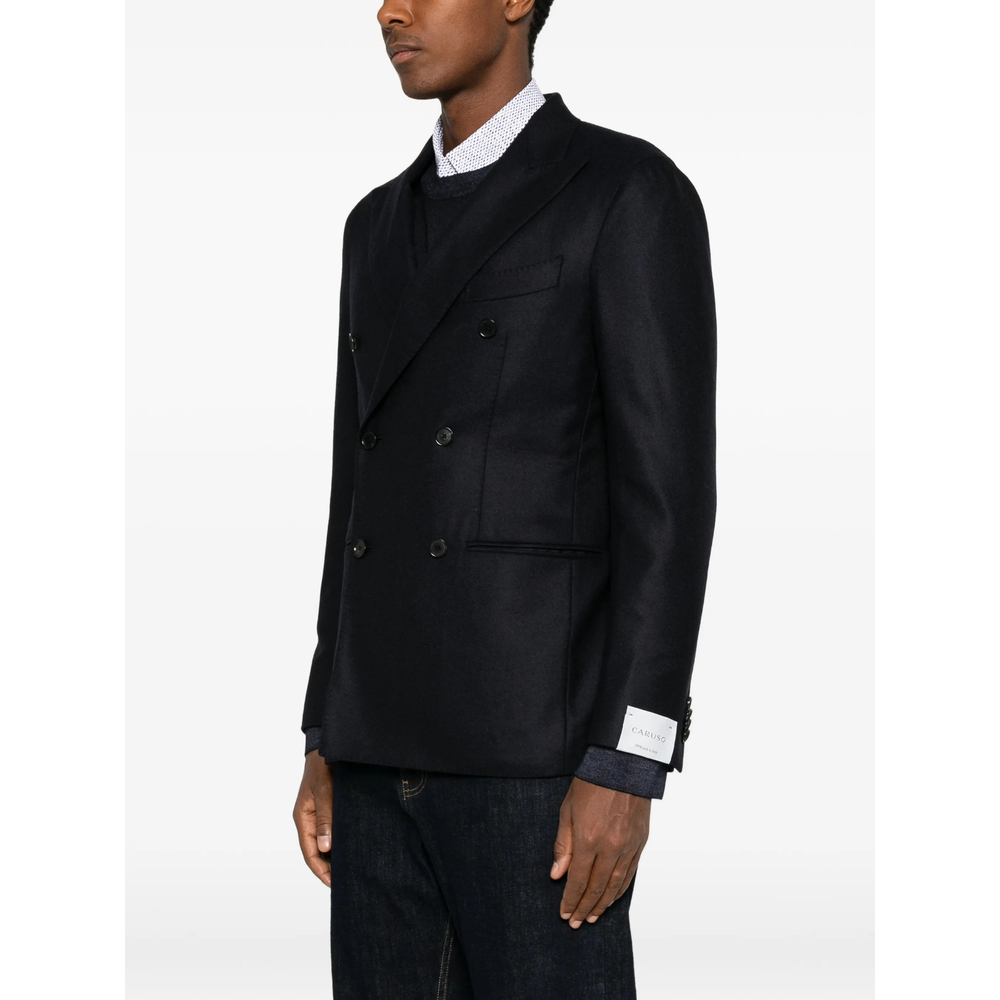 Double-Breasted Peak-Lapel Jacket