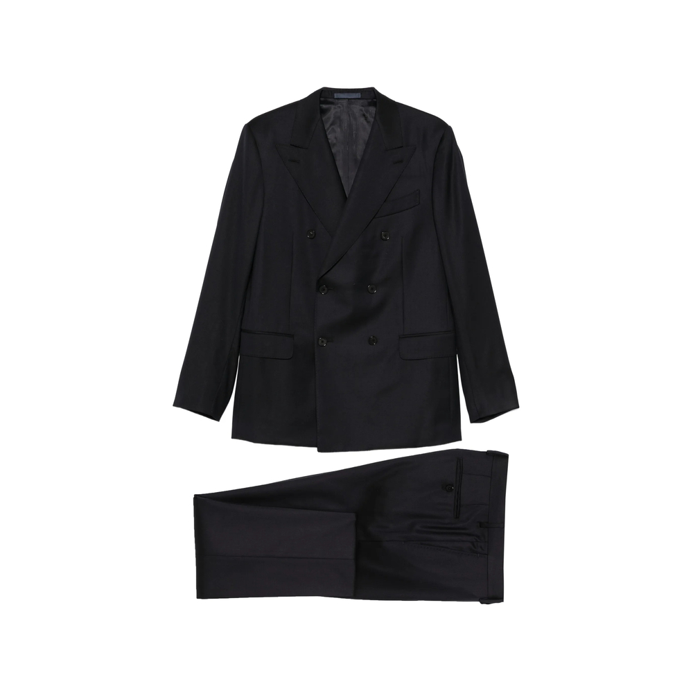 Caruso Norma Double-breasted Peak-lapel Suit