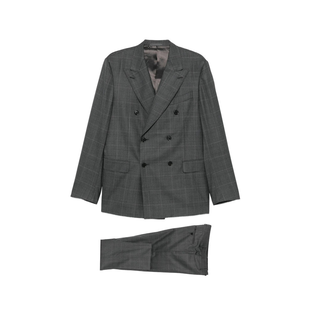Caruso Check Double-breasted Suit