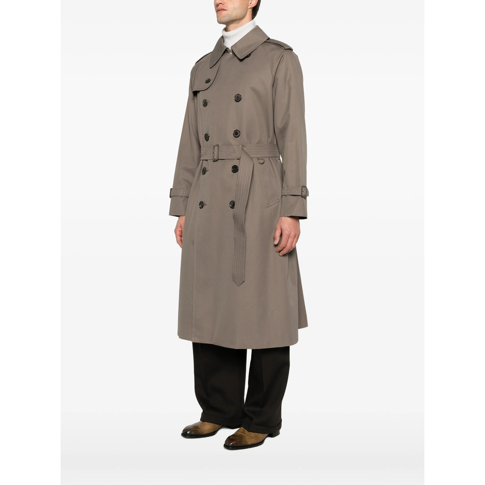 Double-Breasted Belted Trench Coat