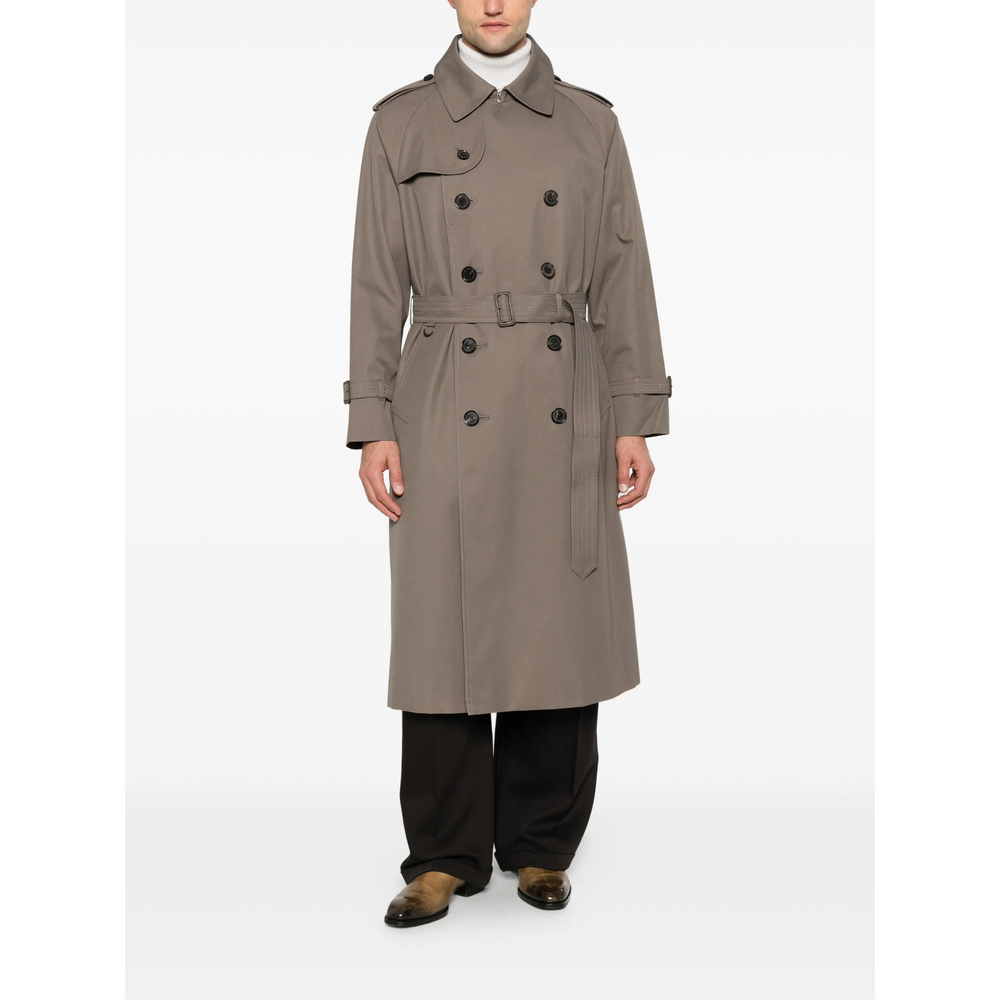 Double-Breasted Belted Trench Coat