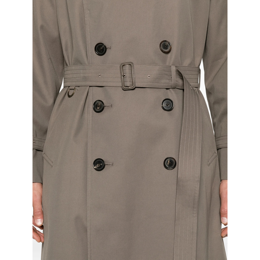 Double-Breasted Belted Trench Coat