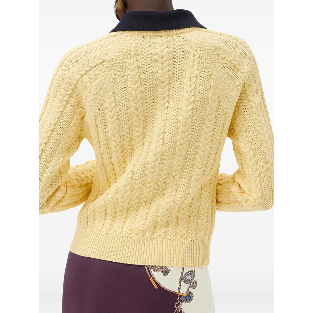 Cable-Knit Cotton Sweater