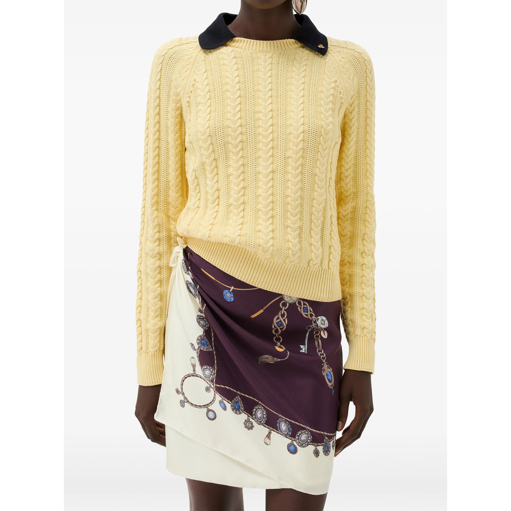 Cable-Knit Cotton Sweater