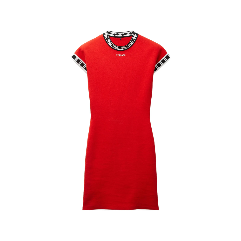 Versace Cotton Knit Mini Dress
