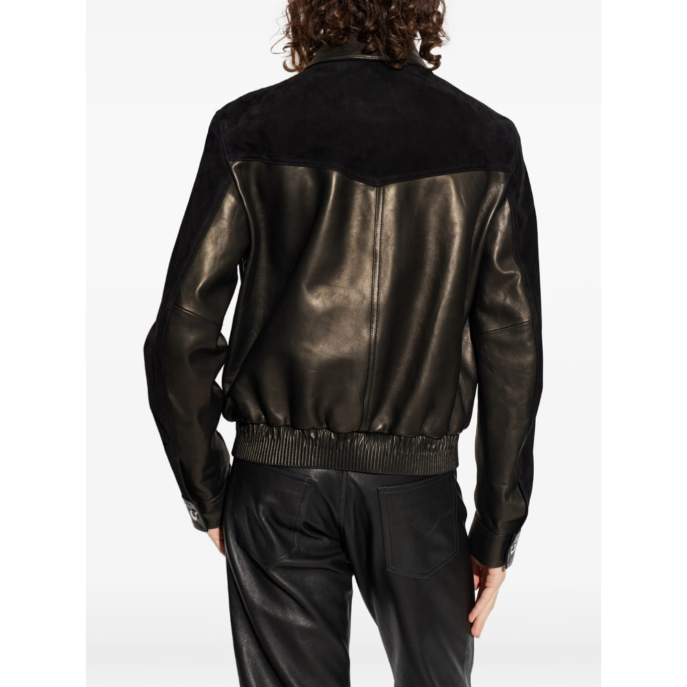 Greca-Embossed Panelled Jacket