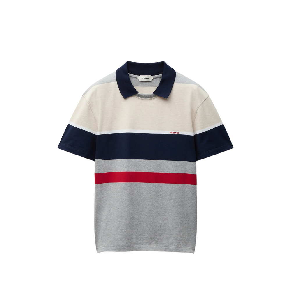 Versace Striped Cotton-jersey T-shirt