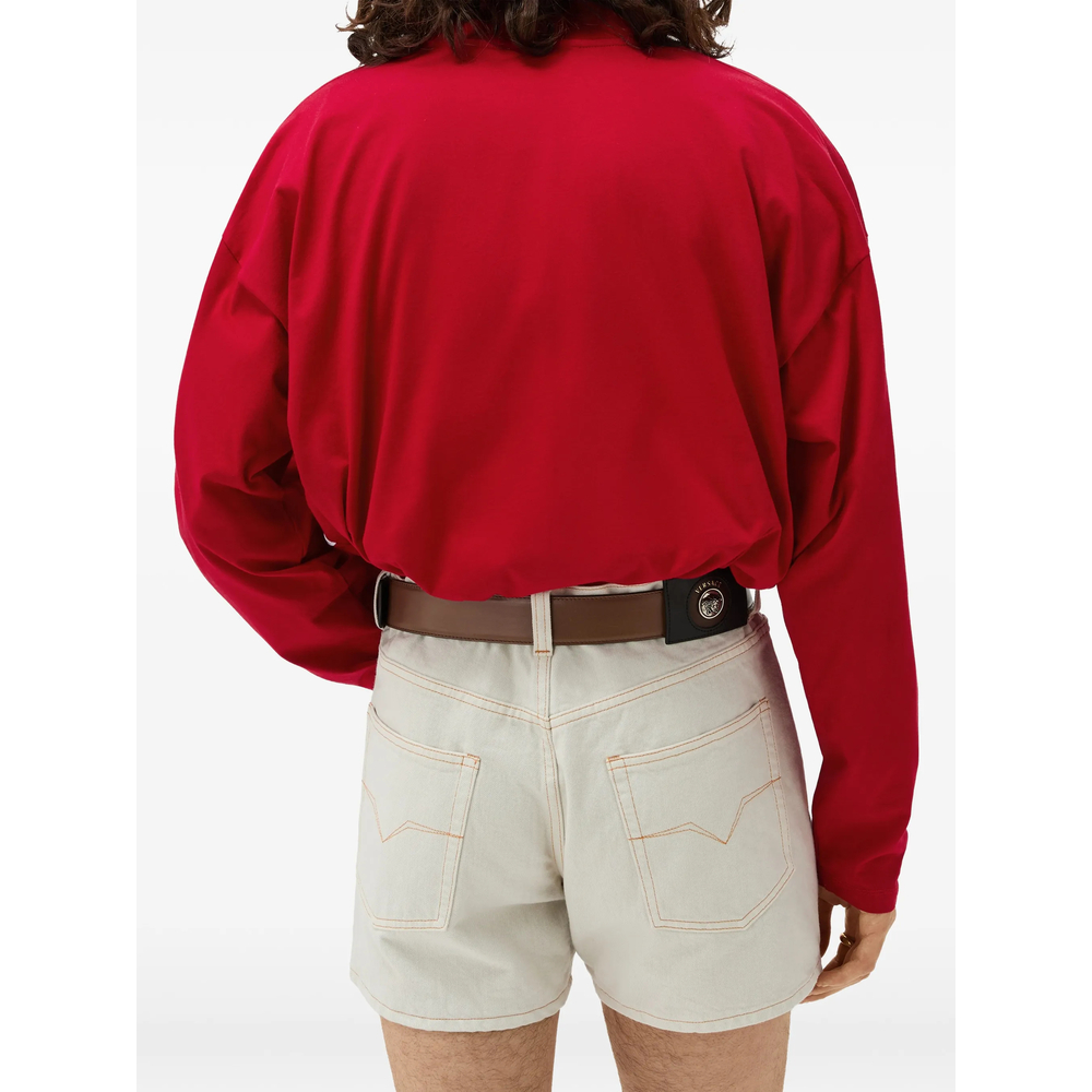Embroidered-Logo Intarsia Cotton-Jersey Polo