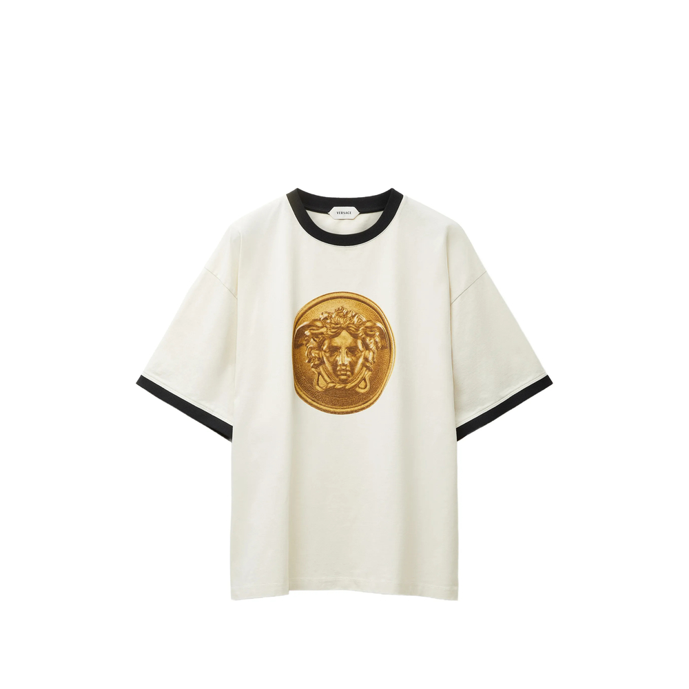 Versace Printed Cotton-jersey Regular T-shirt
