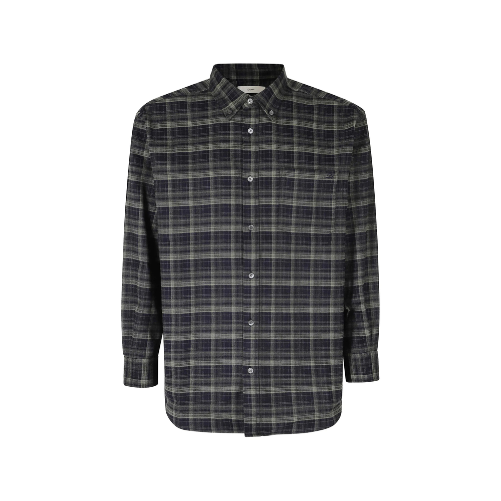 Check-Pattern Button-Down Shirt