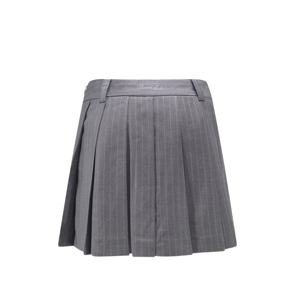 Pinstripe Pleated Mini