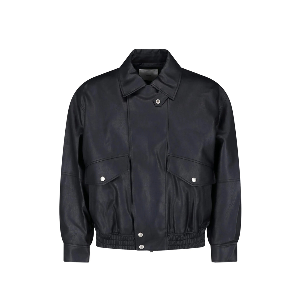 Elasticated-Hem Bomber Jacket