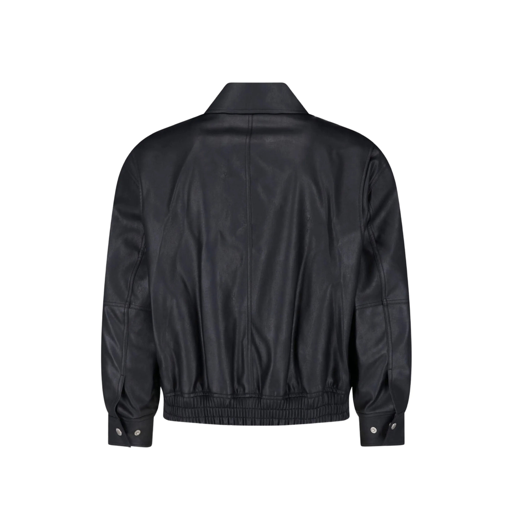 Elasticated-Hem Bomber Jacket
