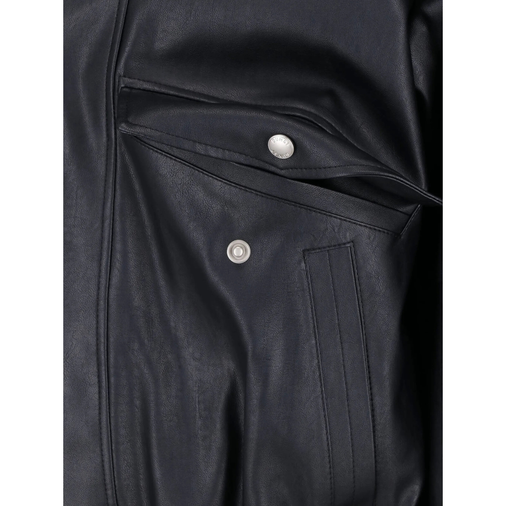 Elasticated-Hem Bomber Jacket