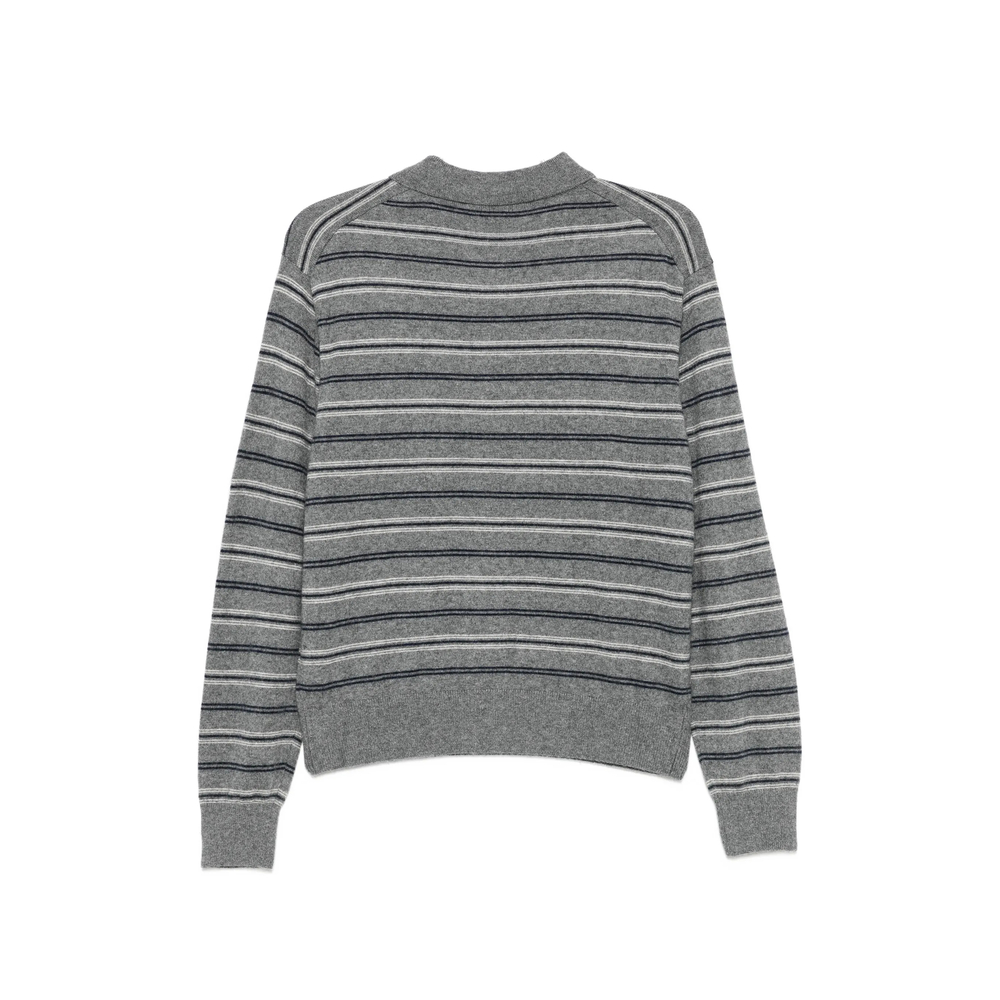 Striped Polo Sweater
