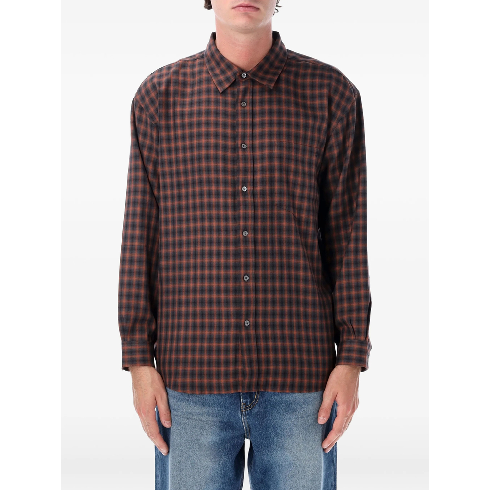Check-Print Long-Sleeve Shirt