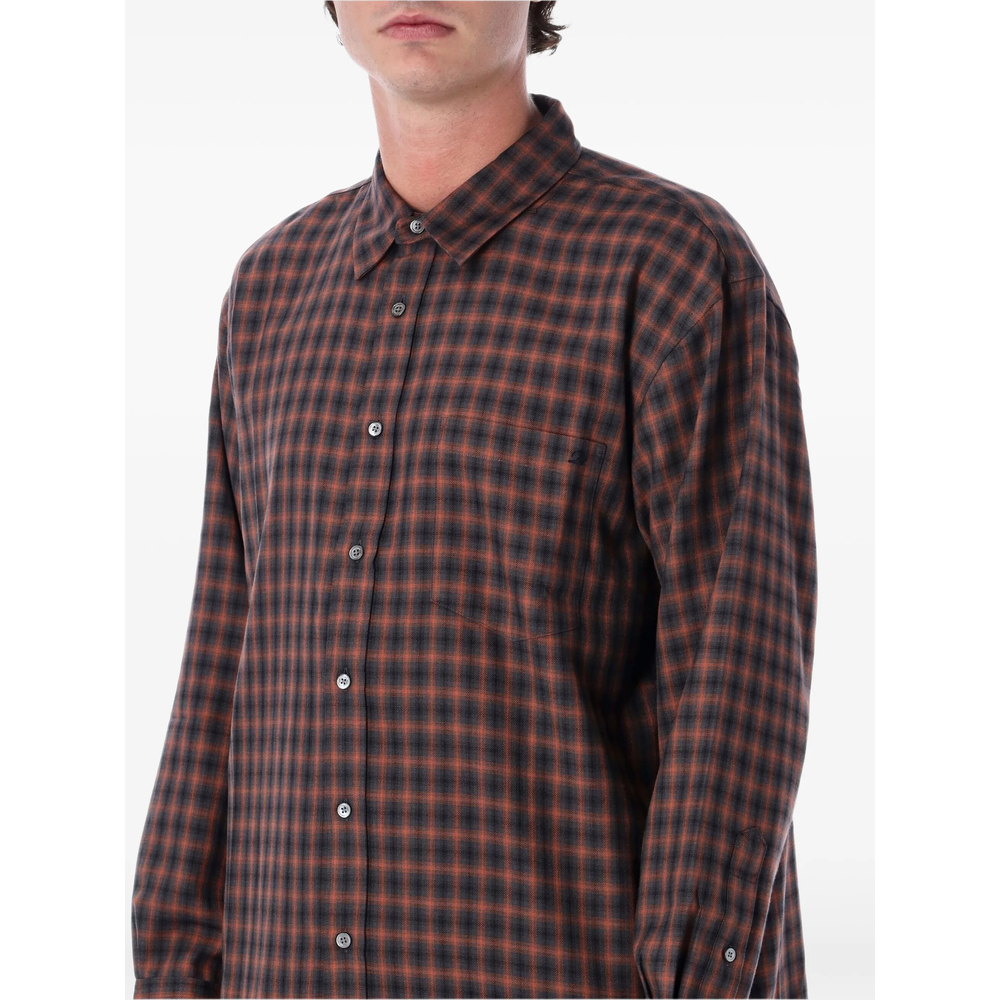 Check-Print Long-Sleeve Shirt