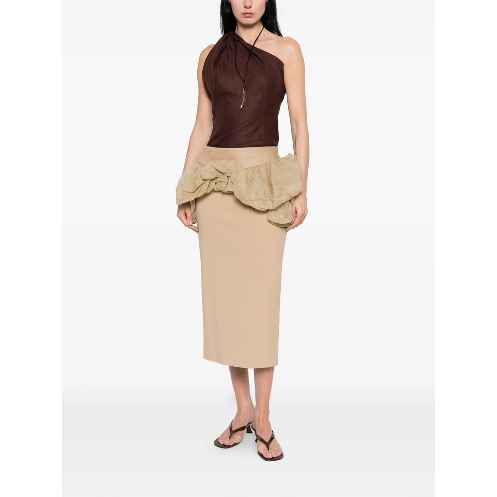 Ruffle-Detail Midi