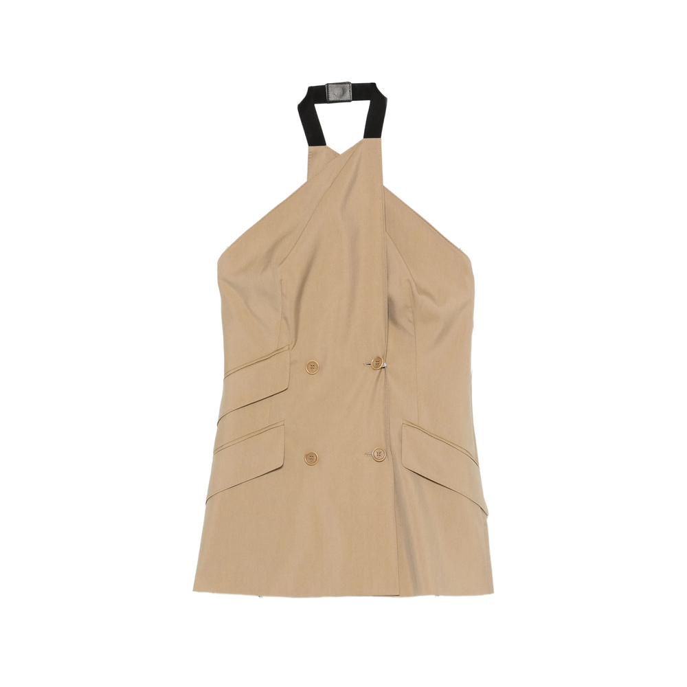 Max Mara Double-breasted Halterneck Waistcoat