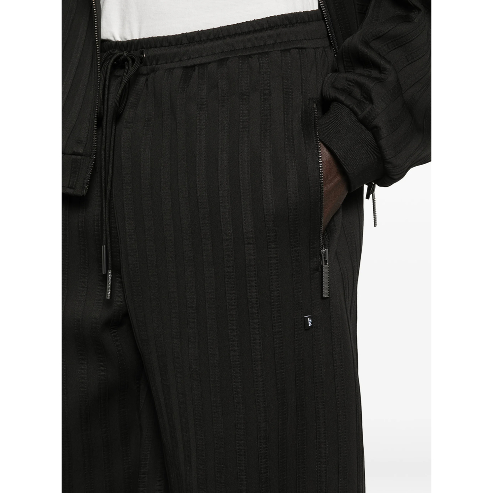 Zip Striped Trousers